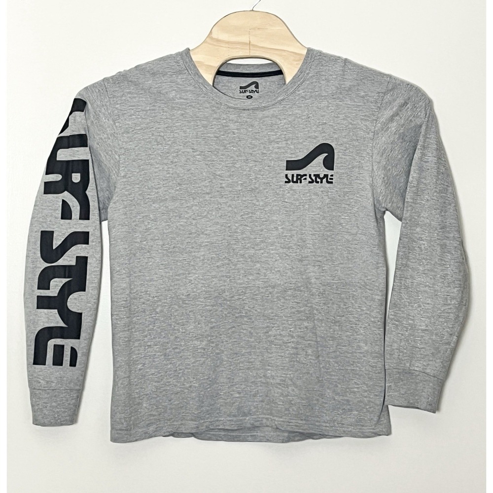 Surf Style T- Shirt Men's‎ Medium Gray Black Surf Beach Alabama Southern Outdoor